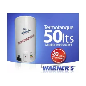 Calefón Termotanque  WARNER´S 50 lts Cobre