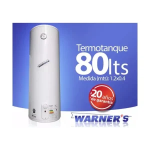 Calefón Termotanque WARNER'S 80 Lts Cobre