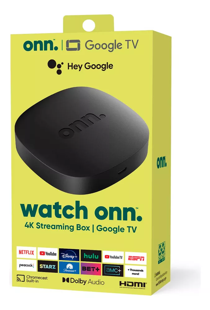 Chromescat 4k Tv Box Onn Google Tv Control Remoto Por Voz